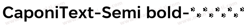 CaponiText-Semi bold字体转换